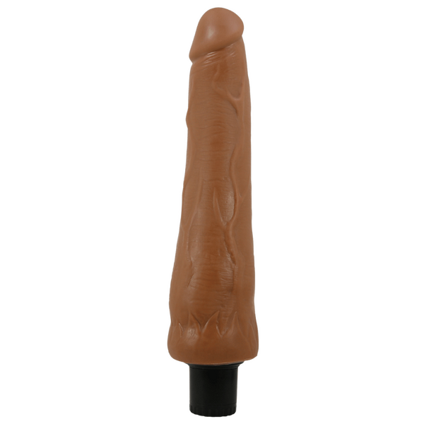 Pretty Love Alfredo 9.8 Inch Realistic Vibrating Cock Tan Vibrating Dildos