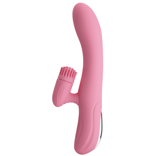 Pretty Love Chris Rotating Tongue Rabbit Vibrator Pink Rabbit Vibrators