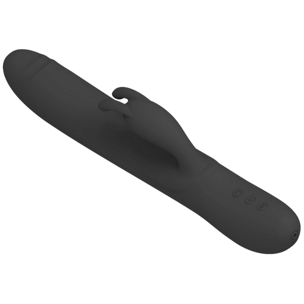 Pretty Love Byron Rechargeable Rolling Rabbit Vibrator Black Rabbit Vibrators