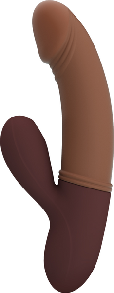 Pretty Love Kane Rechargeable Rabbit Shape G Spot Massager Brown - Rabbit Vibrators