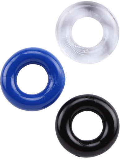 La Viva 3Some Stretchy Cock Rings Set - Stretchy Cock Rings