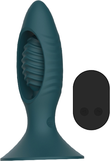 La Viva Remote Control Rocket Butt Plug Teal Butt Plugs