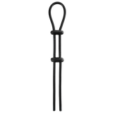 Jet Horny Adjustable Male Cock Ornament with Ball Strap Black Stretchy Cock Rings
