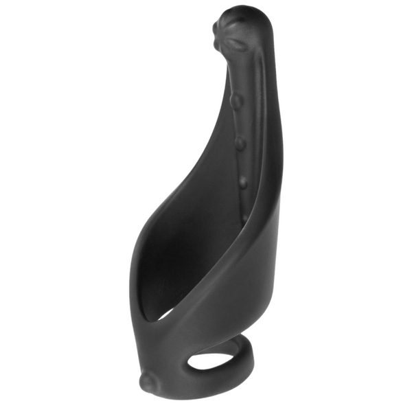 Excellent Power Cock Ring with Strap and Stimulator Black Default Title Stretchy Cock Rings