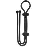 Jet Horny Adjustable Cock Ring with Ball Strap Black Stretchy Cock Rings