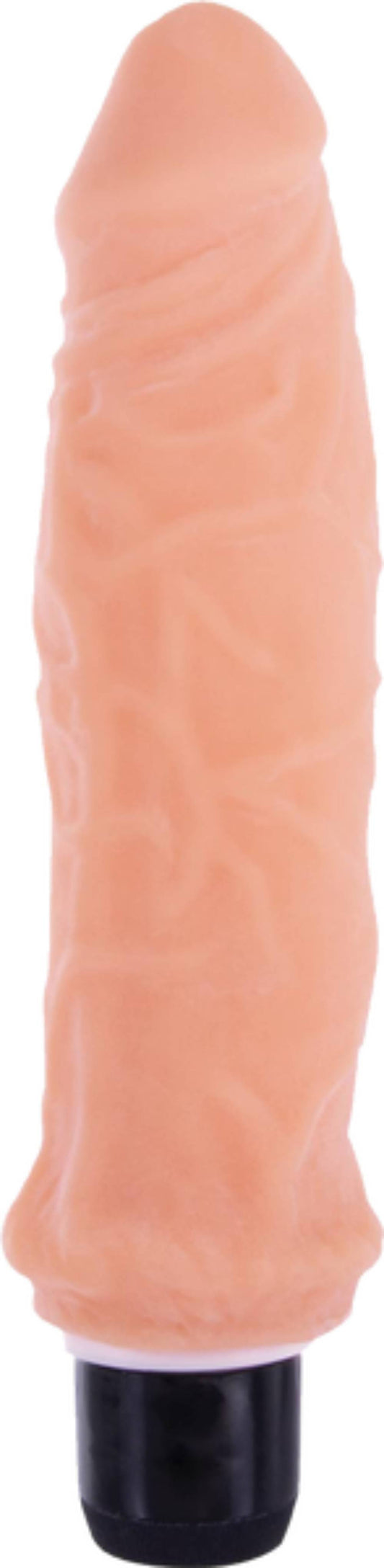 True Feel Ribbed Dual Density Realistic Vibrating Cock 16.5 cm - Vibrating Dildos