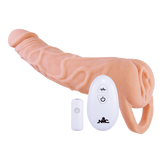 Excellent Power Remote Control 10 Function Penis Extendor 9 Inch Flesh Penis Sleeves and Extenders