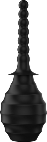 Mr Play Anal Douche BLKM7 With Flexible Nozzle Black Enemas and Douches