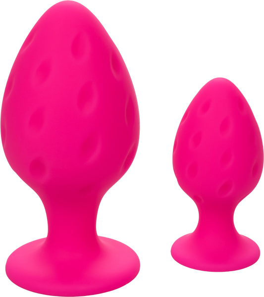 California Exotics Cheeky Body Safe Silicone Anal Plug Pink Butt Plugs