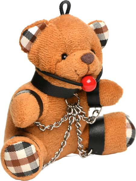 Master Series Gagged Teddy Bear Novelty Key Chain Party Gifts and Novelties