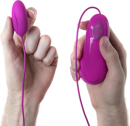 B Swish Bnaughty Deluxe 6 Function Remote Controlled Kegel Exercisers Raspberry Love Eggs and Kegel Exercisers