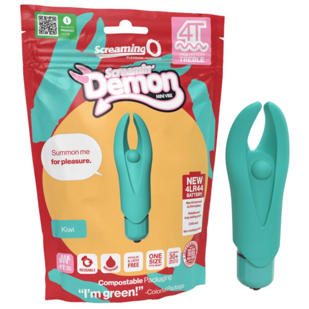 Screaming O Demon 4T High Pitch Treble Clitoral Massager Clit Ticklers and Pulsators