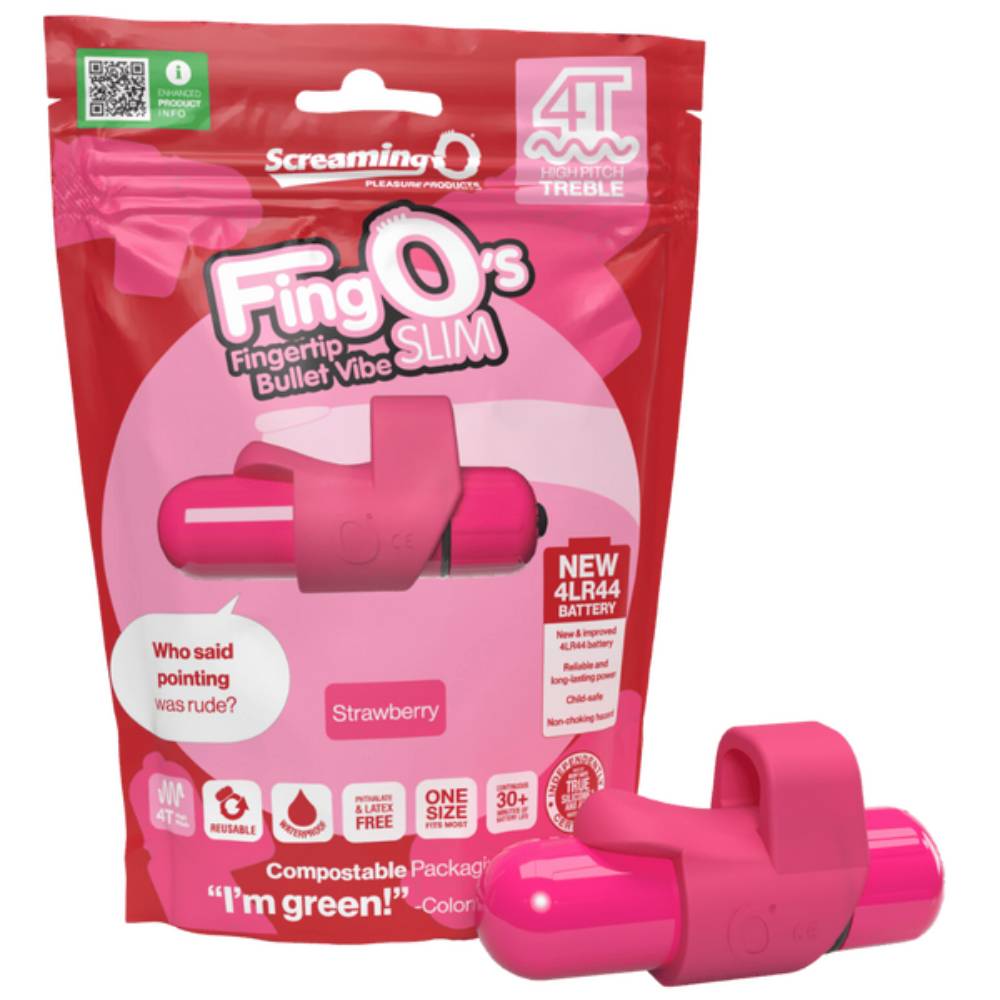 Screaming O FingO's Slim 4T High Pitch Treble Adult Finger Massager Finger and Tongue Vibrators