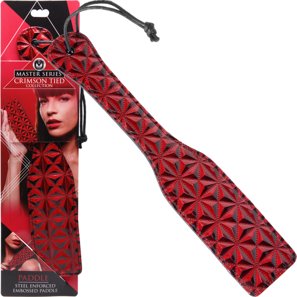 Master Series Crimson Tied Steel Enforced Bondage Spanking Paddle Paddles And Slappers