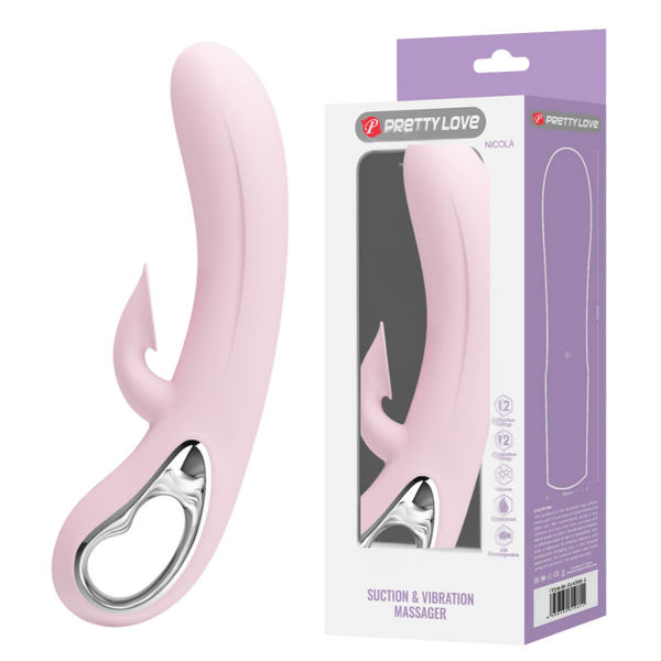 Pretty Love Nicola Rechargeable Silicone Rabbit Vibe - Rabbit Vibrators