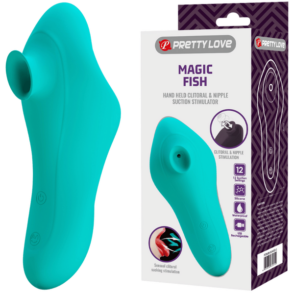 Pretty Love Magic Fish Rechargeable Clitoral Stimulator Clit Ticklers and Pulsators
