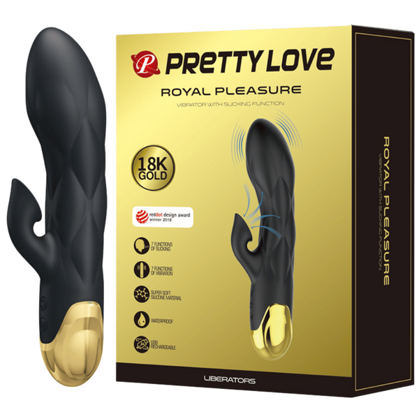 Pretty Love Liberators Rechargeable Rabbit Style Vibrator Black Black Rabbit Vibrators