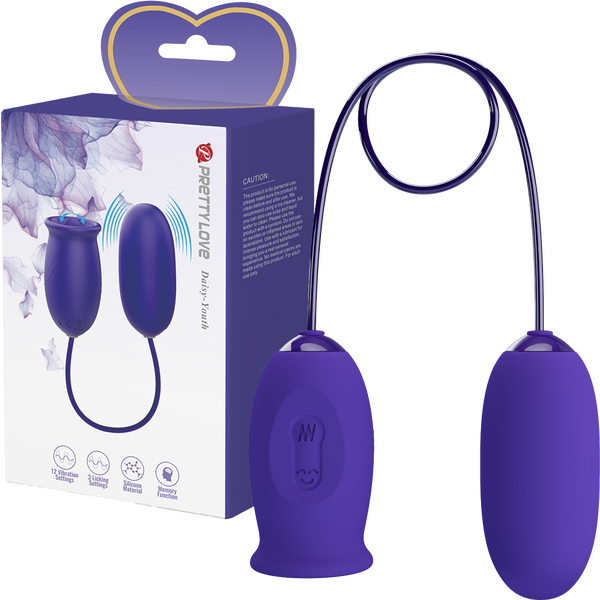 Pretty Love Daisy Youth Multi Function Vibrating Love Egg Purple Love Eggs and Kegel Exercisers