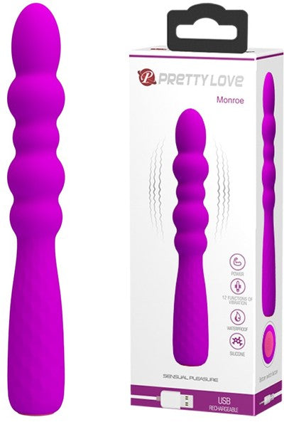 Pretty Love Monroe 12 Function Rechargeable G Spot Vibrator Purple G-Spot Vibrators