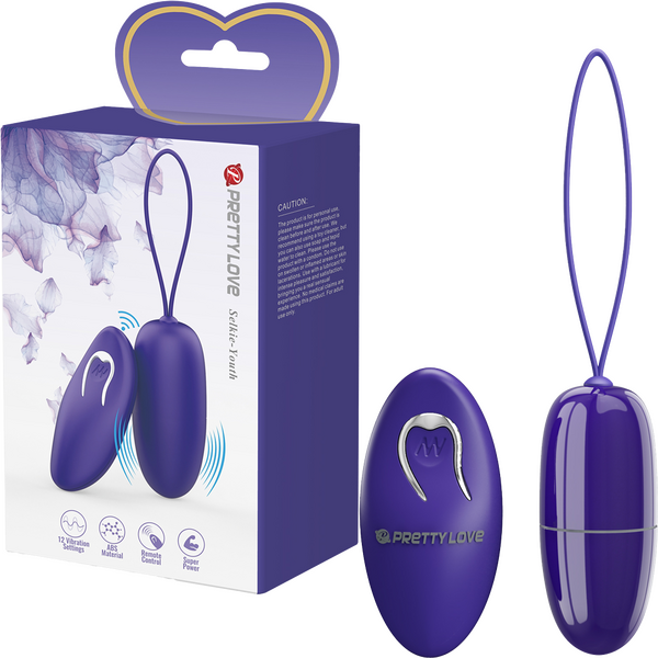 Pretty Love Selkie Youth Wireless Remote Control Love Egg Massager Purple Love Eggs and Kegel Exercisers