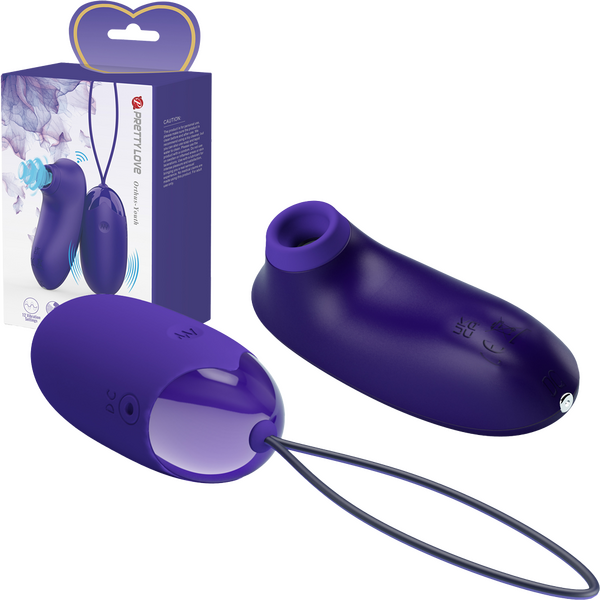 Pretty Love Rechargeable Orthus Youth Love Egg Vibrator Purple Love Eggs and Kegel Exercisers