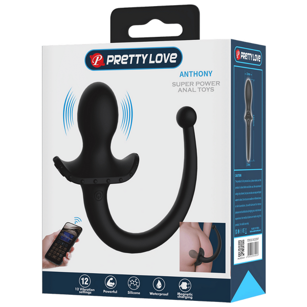 Baile Anthony Vibrating App Control Tail Anal Plug Butt Plugs