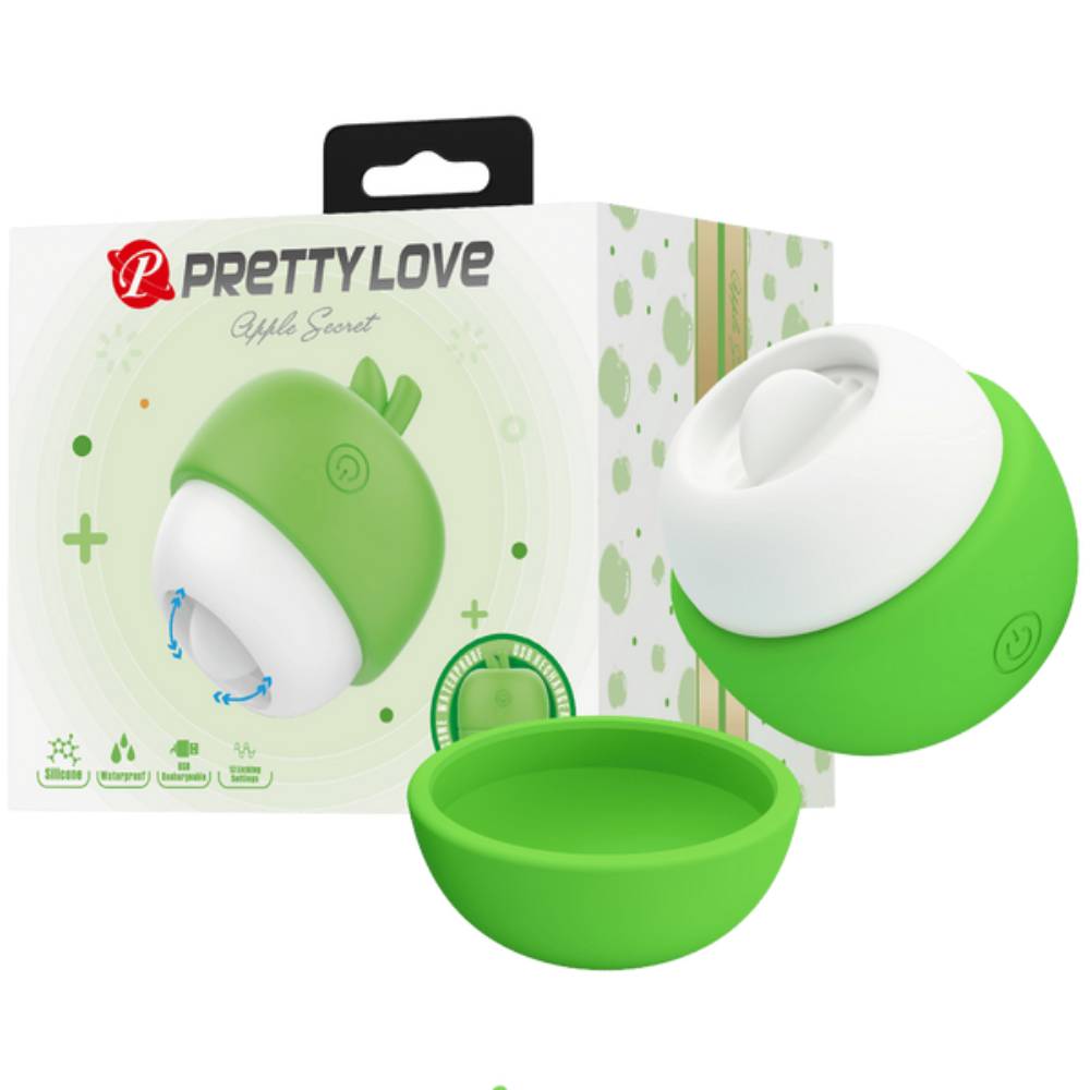 Pretty Love Rechargeable Apple Secret Clitoral Massager Clit Ticklers and Pulsators