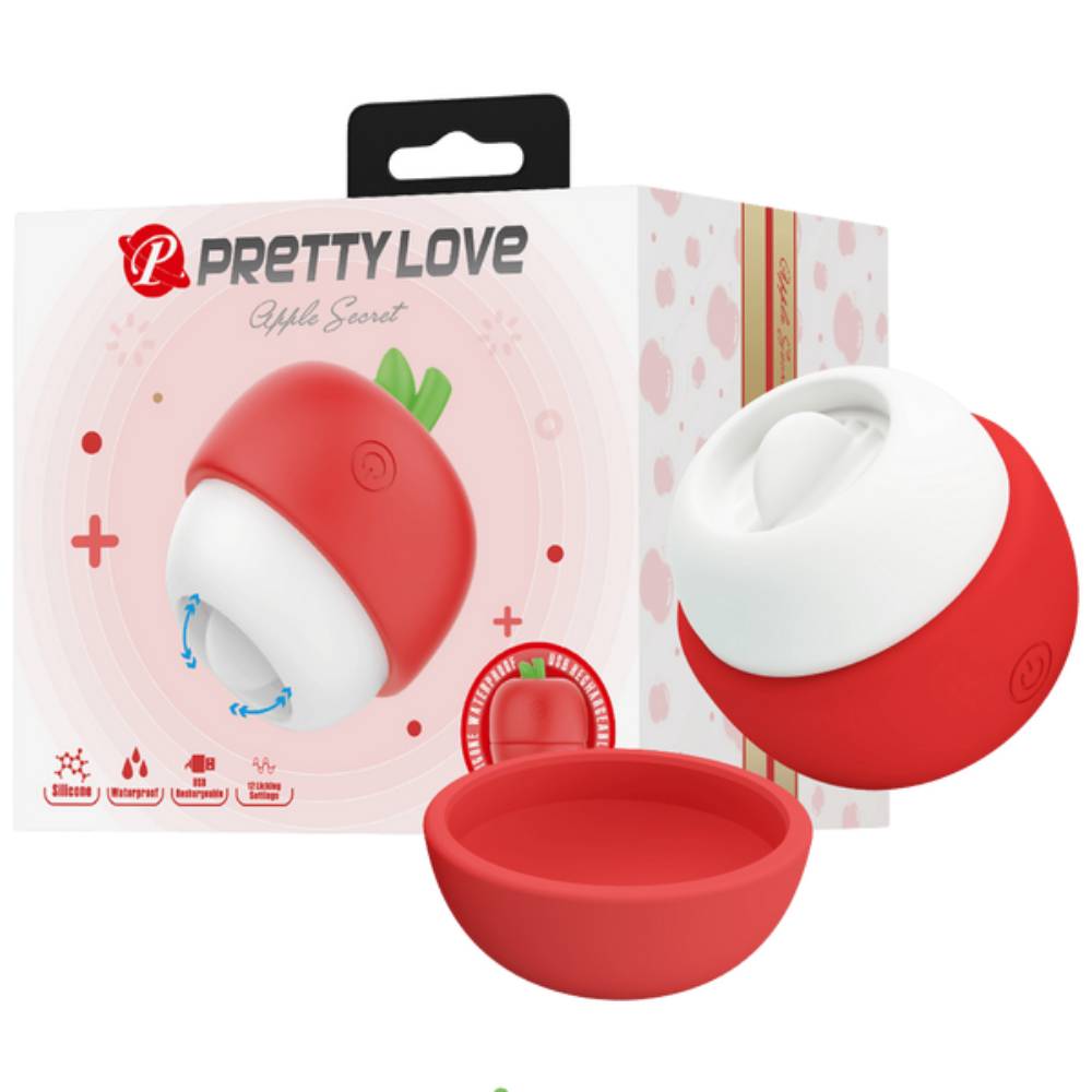 Pretty Love Rechargeable Apple Secret Clitoral Massager Clit Ticklers and Pulsators