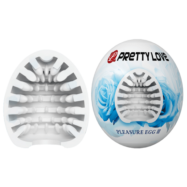 Pretty Love Pleasure Egg Ribbed Textured Male Masturbator Masturbators and Strokers