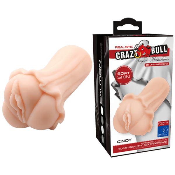 Crazy Bull Cindy Realistic Vagina Mens Stroker Flesh Masturbators and Strokers