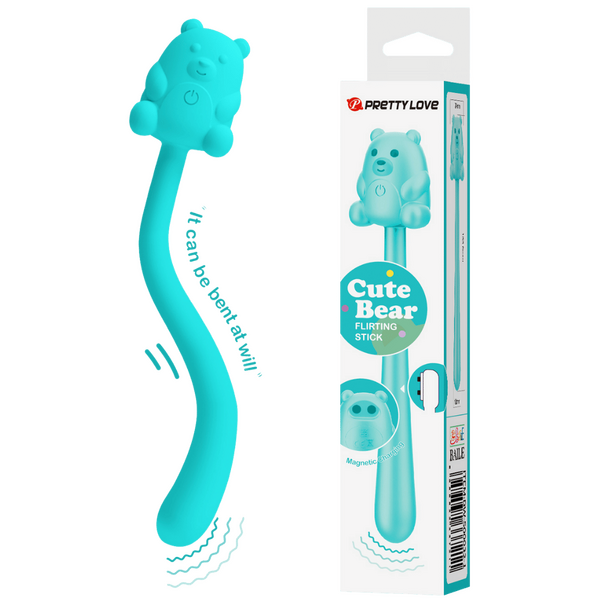 Pretty Love Cute Bear Flirting Stick Adult Massager Personal Massagers