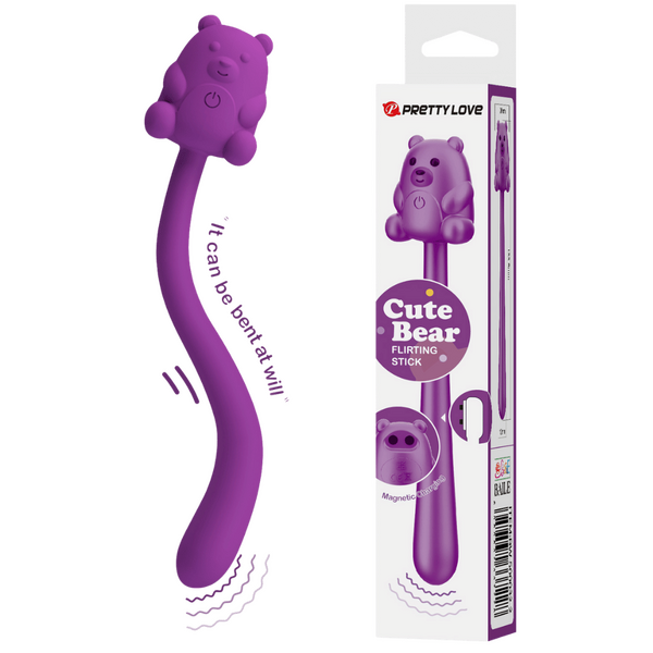 Pretty Love Cute Bear Flirting Stick Adult Massager Personal Massagers