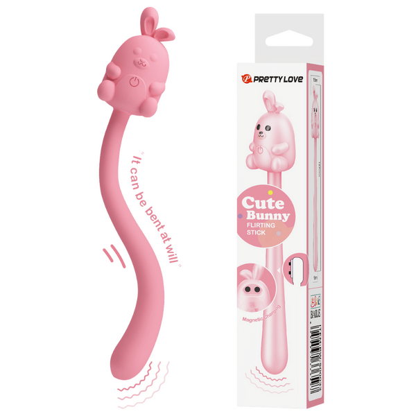 Pretty Love Cute Bunny Flirting Stick Personal Massager Personal Massagers