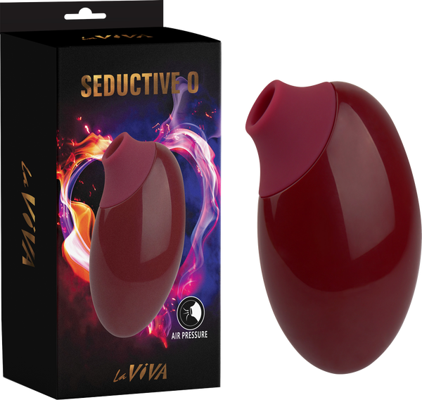 La Viva Seductive O 10 Function Clitoral Massager Ruby Red Clit Ticklers and Pulsators