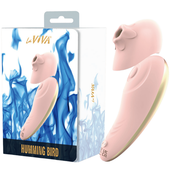 La Viva Hummingbird Tapping and Vibrating Clitoral Massager Pink Clit Ticklers and Pulsators