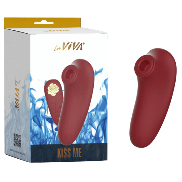 La Viva Kiss Me Clitoral Sucking Personal Massager Ruby Red Clit Ticklers and Pulsators