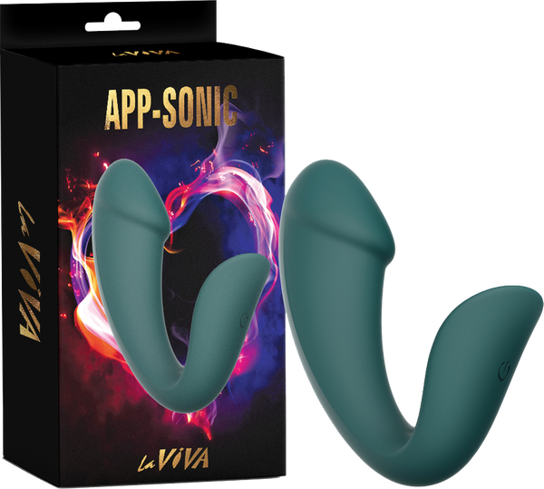La Viva App Sonic 10 Function App Controlled G Spot Vibrator Teal G-Spot Vibrators