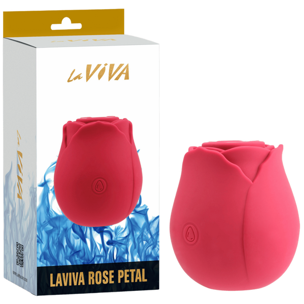 La Viva Glyde Rose Petal Suction Clitoral Stimulator Clit Ticklers and Pulsators