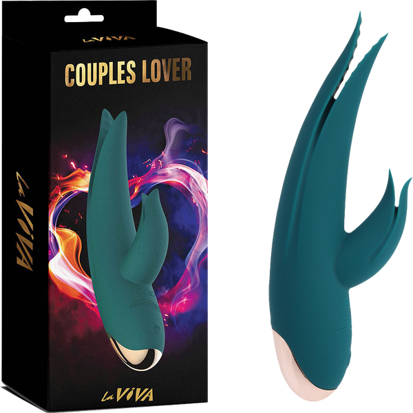 La Viva Couples Lover 9 Mode Rabbit Vibrator Teal Rabbit Vibrators