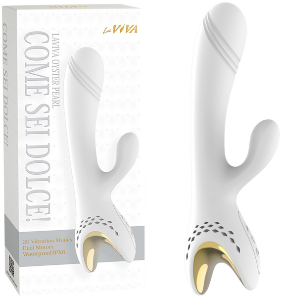 La Viva Come Sei Dolce 20 Function Rabbit Massager White Rabbit Vibrators
