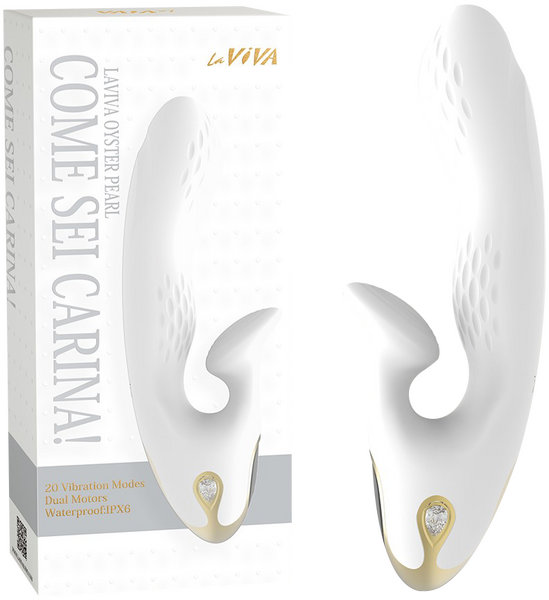 La Viva Come Sei Carina 20 Mode Dual Motor Rabbit Vibrator White Rabbit Vibrators