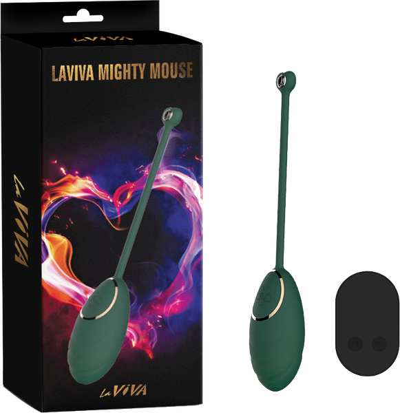 La Viva Mighty Mouse Remote Controlled Vibrating Love Egg Teal Love Eggs and Kegel Exercisers