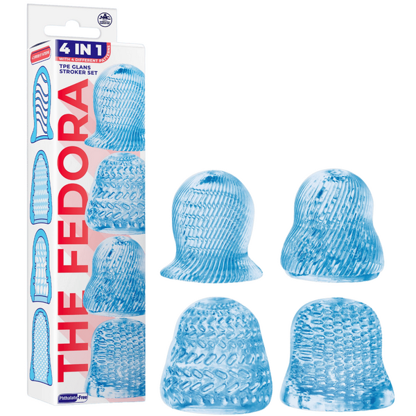 Nanma Corporation 4 in 1 Male Glans Stroker Set Blue Masturbators and Strokers