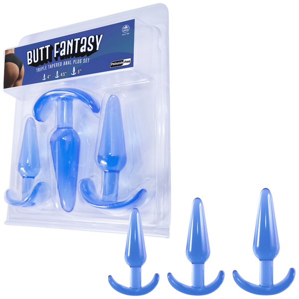 Excellent Power Butt Fantasy Triple Tapered Butt Plug Set Butt Plugs