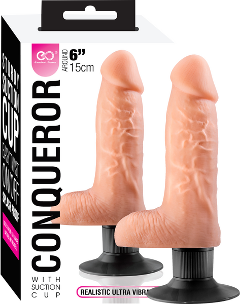 Excellent Power Conqueror Realistic Dildo 6 Inch Flesh Realistic Dildos