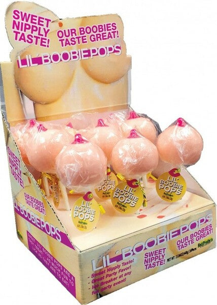 Hott Products Lil' Boobie Shaped 9 Piece Lollipops Default Title Party Gifts and Novelties
