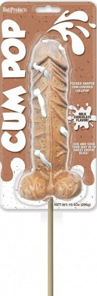 Hott Products Pecker Shaped Cum Covered Lollipops Milk Chocolate Party Gifts and Novelties