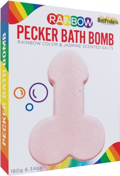 Rainbow Naughty Pecker Shape Bath Balm Party Gifts and Novelties
