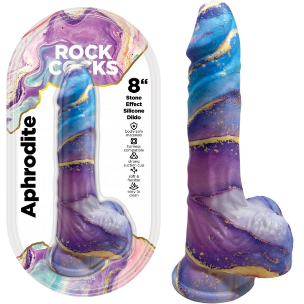 Rock Cocks Aphrodite Realistic Textured Dildo 8 Inch Realistic Dildos