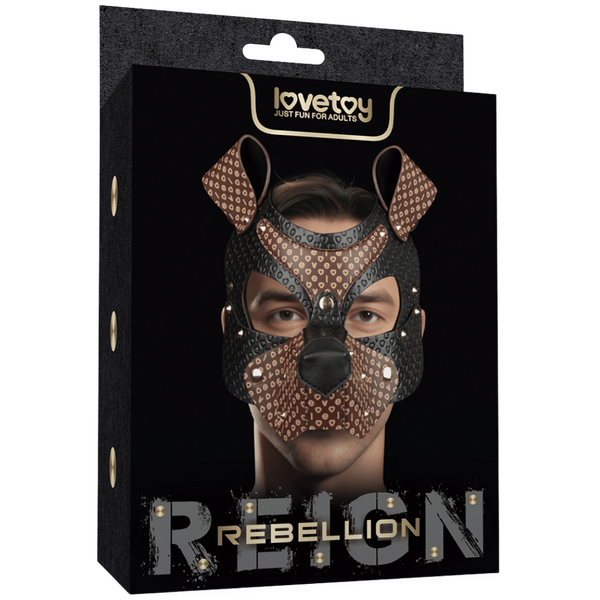 Lovetoy Classic Pup Mask With Removable Muzzle Masks And Blindfolds